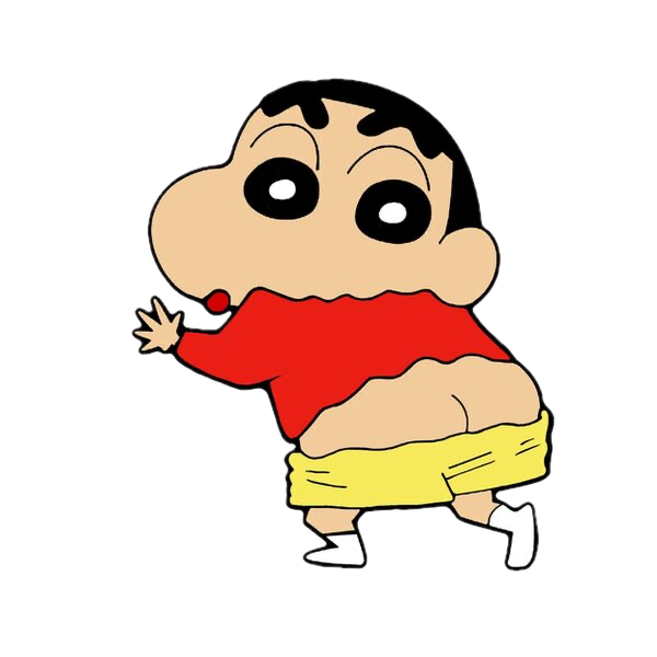 Sinchan after the swipe reveal